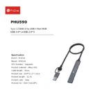 هاب 4 پورت USB-C پرووان مدل PHU590 - Image 9