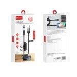 کابل تبدیل مغناطیسی USB به USB-C و لایتنینگ پرووان مدل PCC260 طول 1 متر