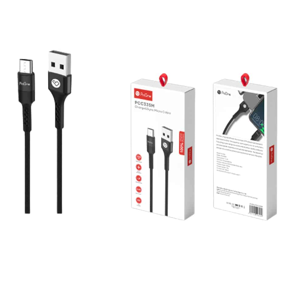 کابل تبدیل USB به MicroUSB پرووان مدل PCC335M طول 1 متر
