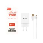شارژر دیواری پرووان مدل PWC525 به همراه کابل تبدیل MicroUSB