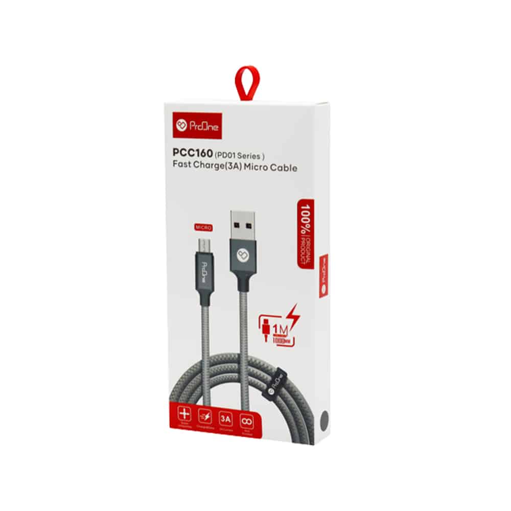 کابل تبدیل USB به Micro USB پرووان مدل PCC160 به طول 1 متر