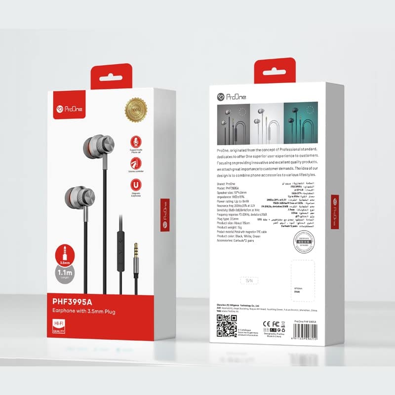 هندزفری سیمی پرووان مدل PHF3995A - Image 4