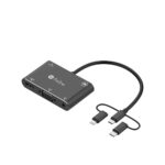 قیمت خرید عمده مبدل microUSB/ لایتنینگ/ USB-C به HDMI/VGA/AV پرووان مدل PHU560