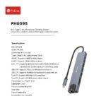 هاب 8 پورت USB-C پرووان مدل PHU595 - Image 2
