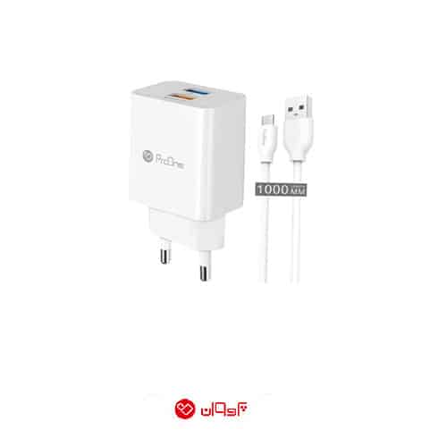 شارژر دیواری پرووان مدل PWC520 به همراه کابل تبدیل microusb