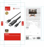 کابل MHL انتقال تصویر تایپ سی به HDMI پرووان PCH77 طول 1.8 متر - Image 3
