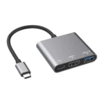 تبدیل چندمنظوره Type-C به USB 3.0 ،HDMI و Type-C پرووان مدل PHU552 - Image 3