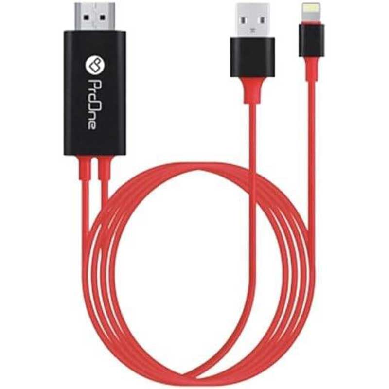 کابل تبدیل Lightning به HDMI پرووان مدل PCH75 طول 1.8 متر - Image 1