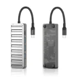 هاب 4 پورت USB-C پرووان مدل PHU554 - Image 2