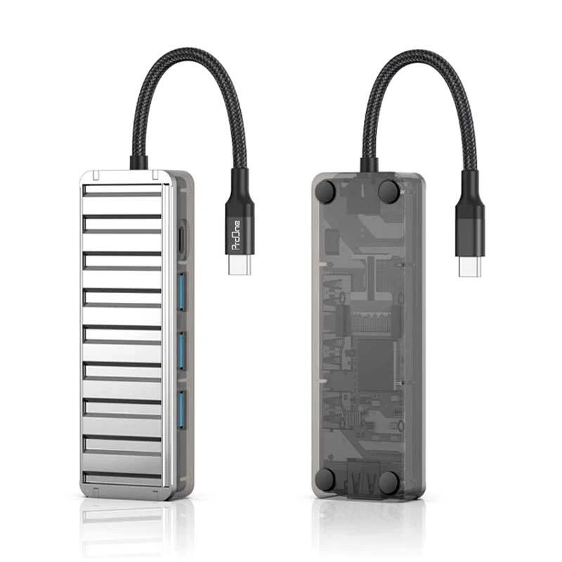 هاب 4 پورت USB-C پرووان مدل PHU554 - Image 2