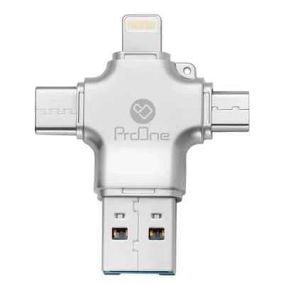 مبدل USB To MicroUSB / Lightning / Type-C پرووان مدل PCO04