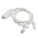 کابل تبدیل HDMI به USB-C / microUSB / Lightning پرووان مدل PCH70 طول 1.8متر - Image 5
