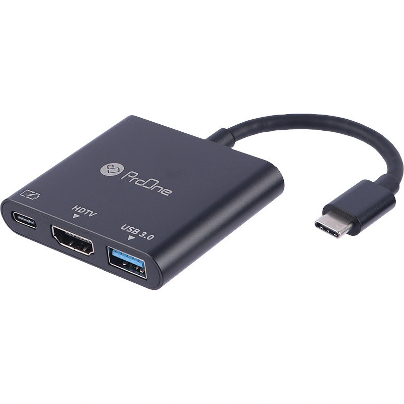 تبدیل Type-C به USB-C، USB-A، HDMI پرووان مدل PHU552