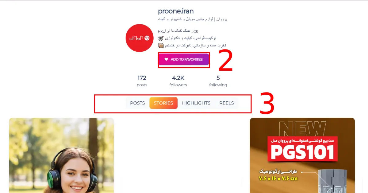 مراحل دیدن استوری به صورت مخفیانه در اینستاگرام با سایت MollyGram