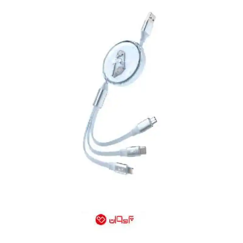  کابل تبدیل USB به USB-C / microUSB / لایتنینگ پرووان مدل PCC118R<br />
