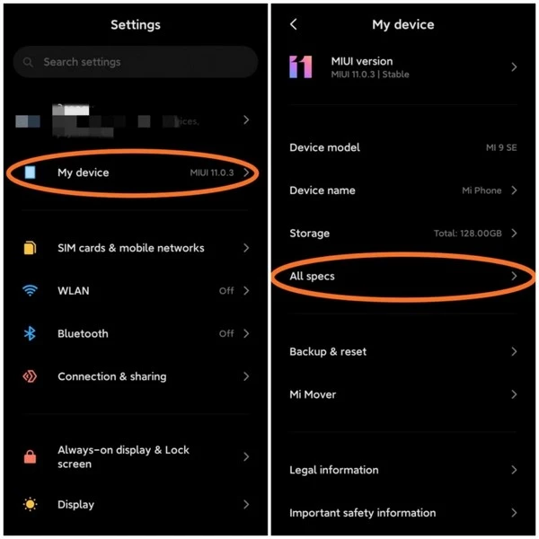 منو مخفی شیائومی CIT Menu
